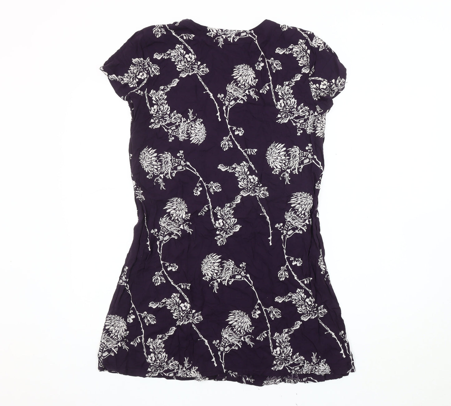 Jacqueline de Yong Women's Purple Floral Top Size 10