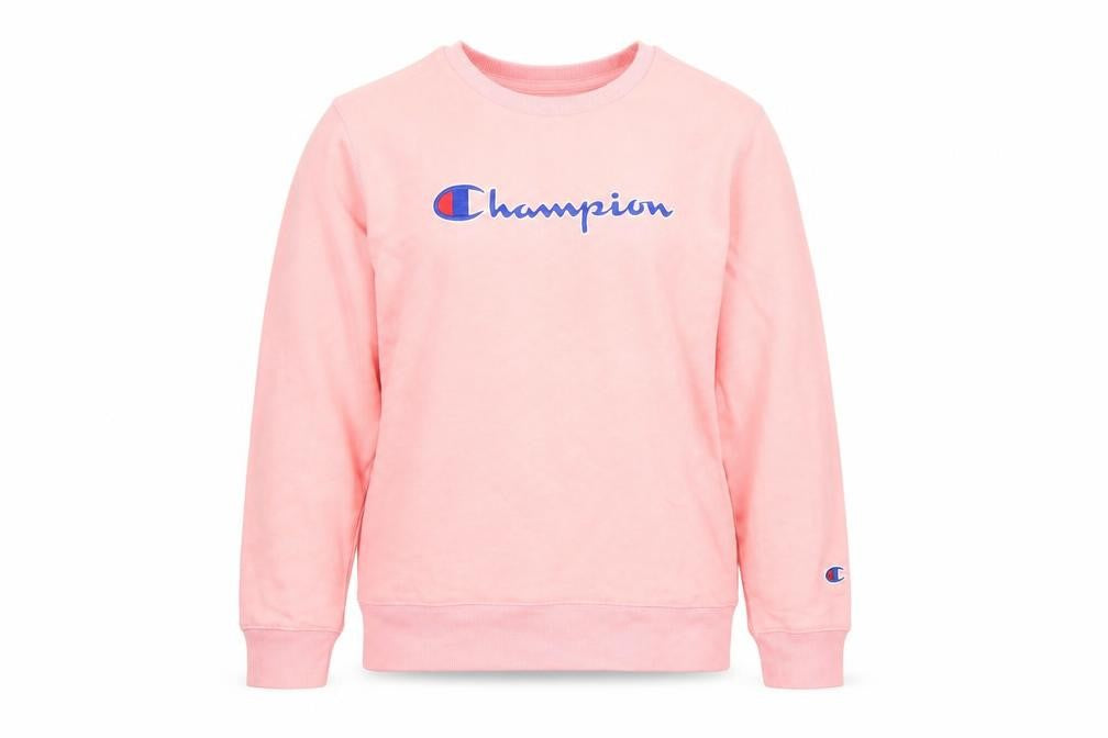 Champion Girls Pink XL Pullover Sweatshirt with Logo