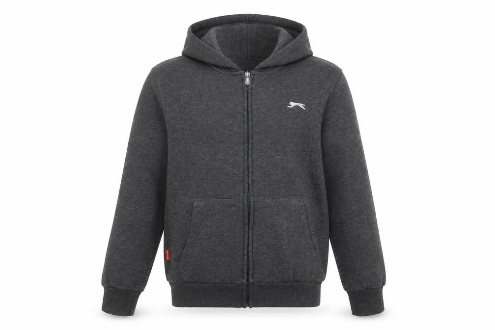 Slazenger Boys Grey Zip Hoodie Jacket, 11-12 Years