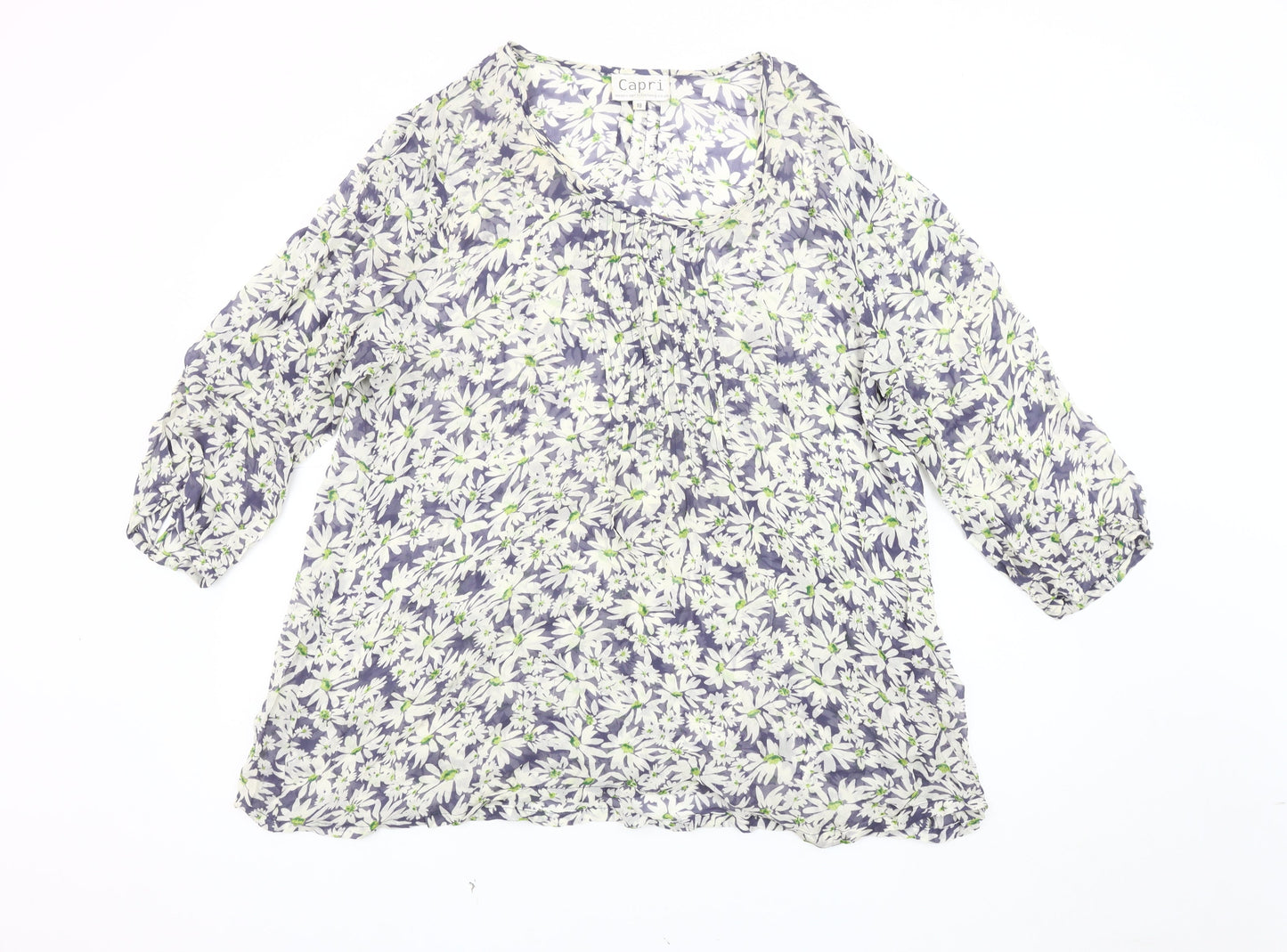 Capri Women's Multicoloured Floral Blouse Size 18