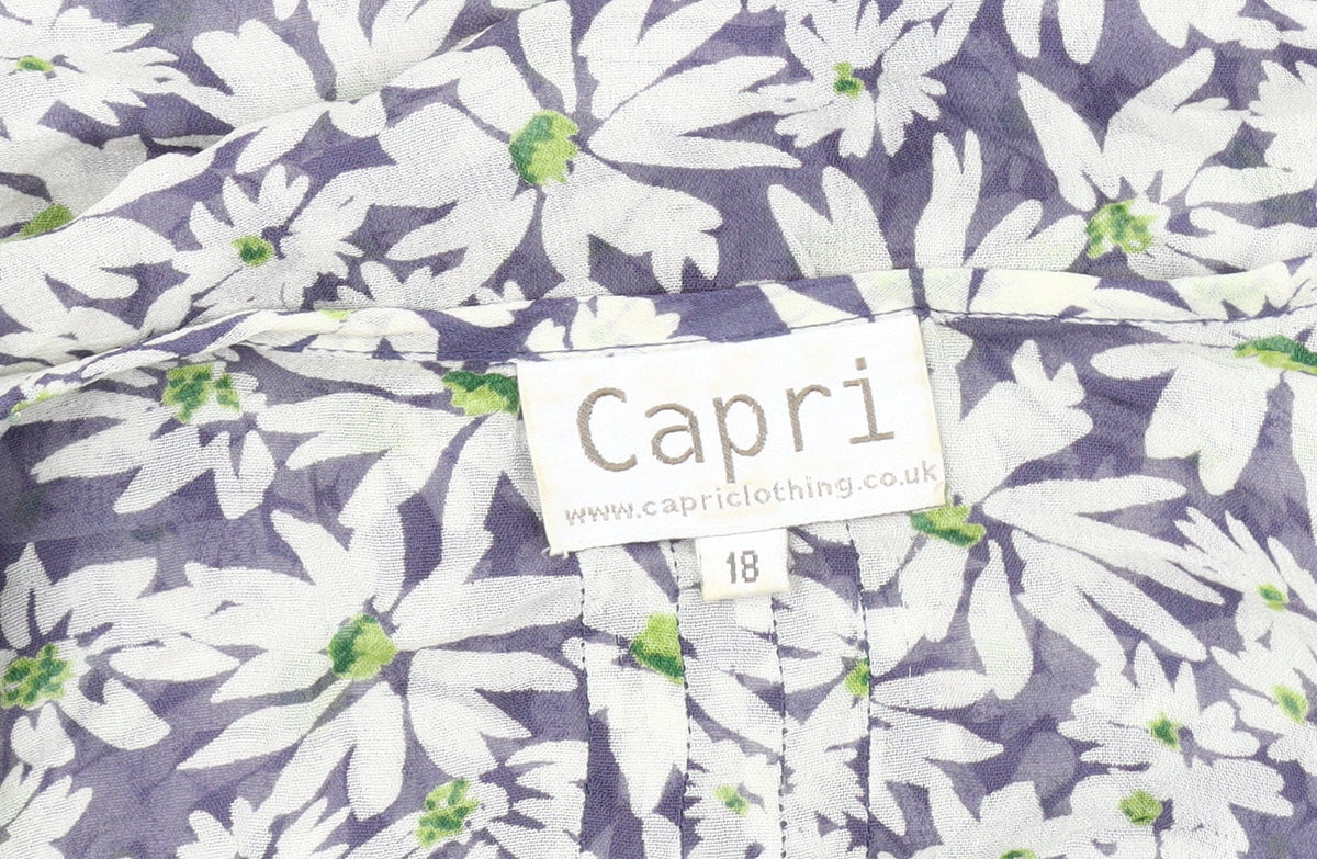 Capri Women's Multicoloured Floral Blouse Size 18