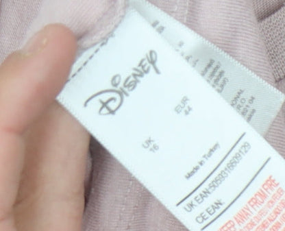 Disney Women's Pink Mickey Mouse T-Shirt, Size 16