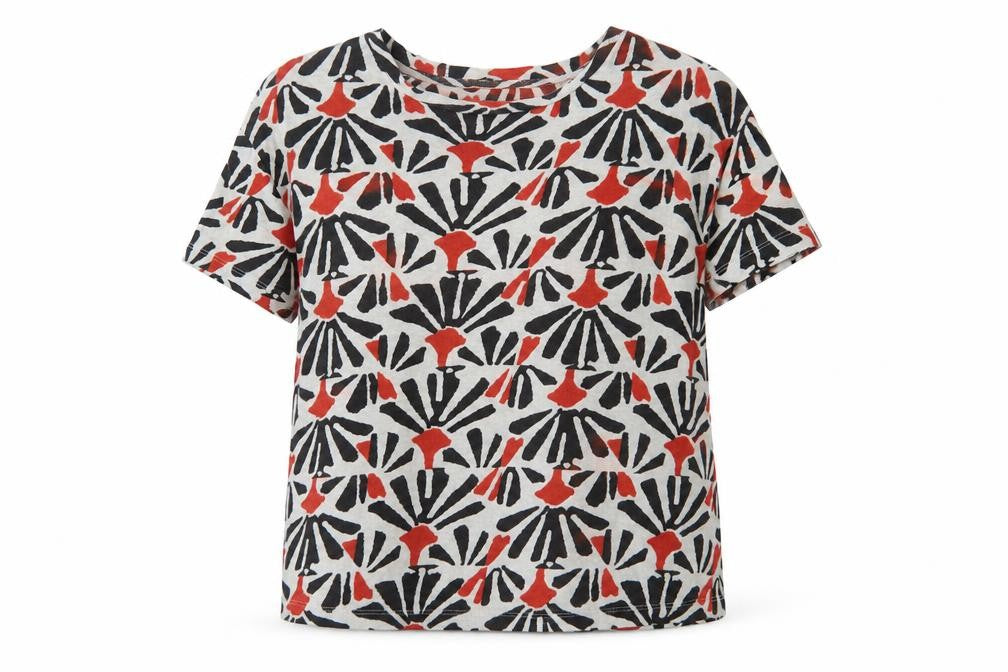 Marks & Spencer Women's Multicoloured Geometric T-Shirt, Size 14