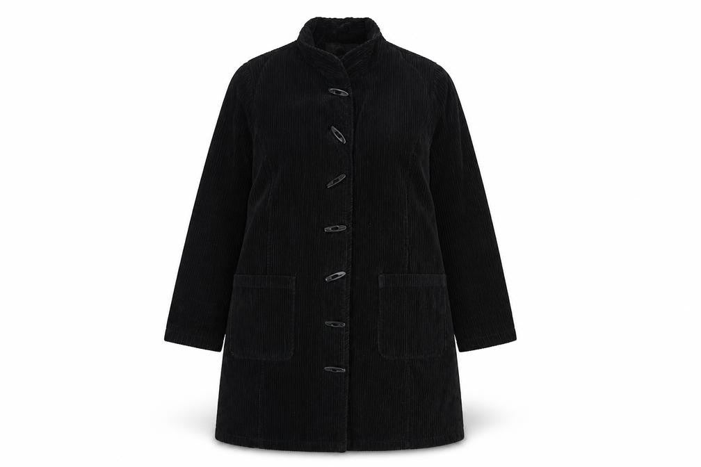 Dash Women's Black Buttoned Coat Size 14