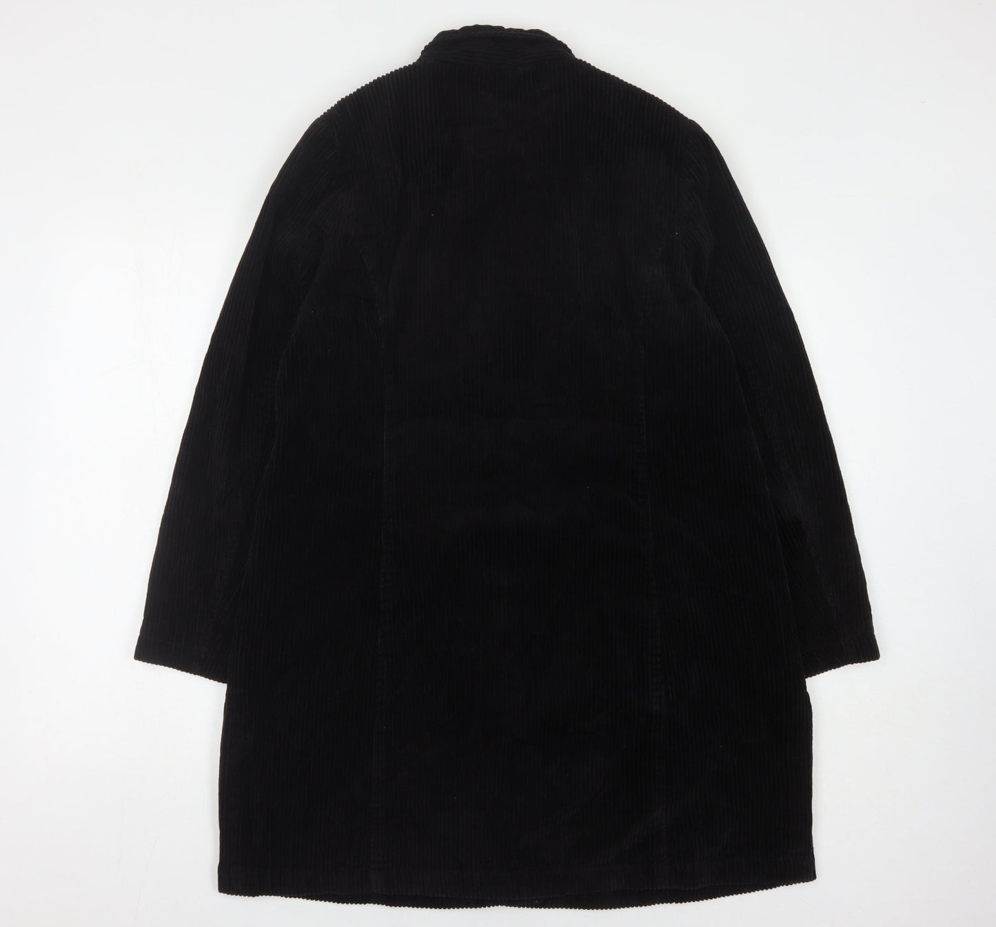 Dash Women's Black Buttoned Coat Size 14