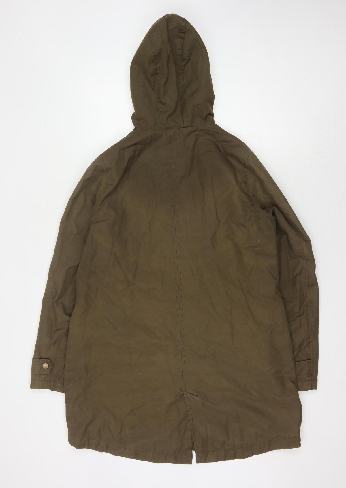 South Women's Brown Parka - Size 12, Hooded Casual