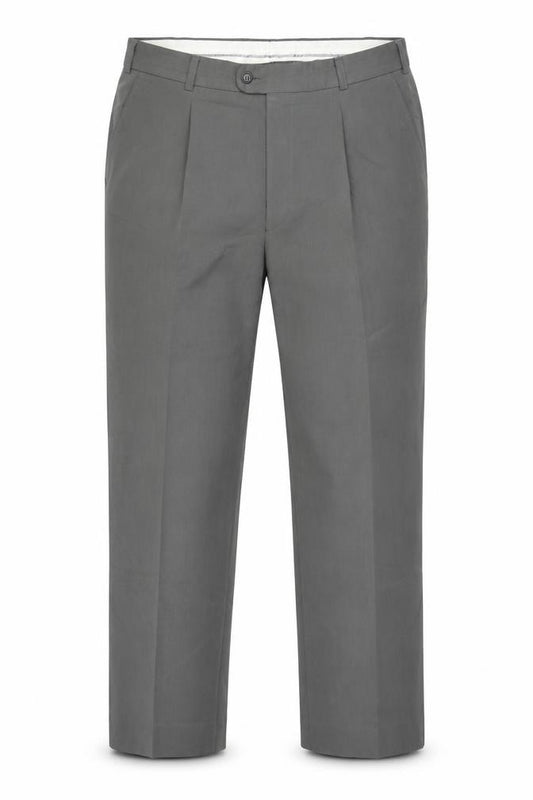 Burton Men's Grey Trousers, 36 in Waist, Formal Style