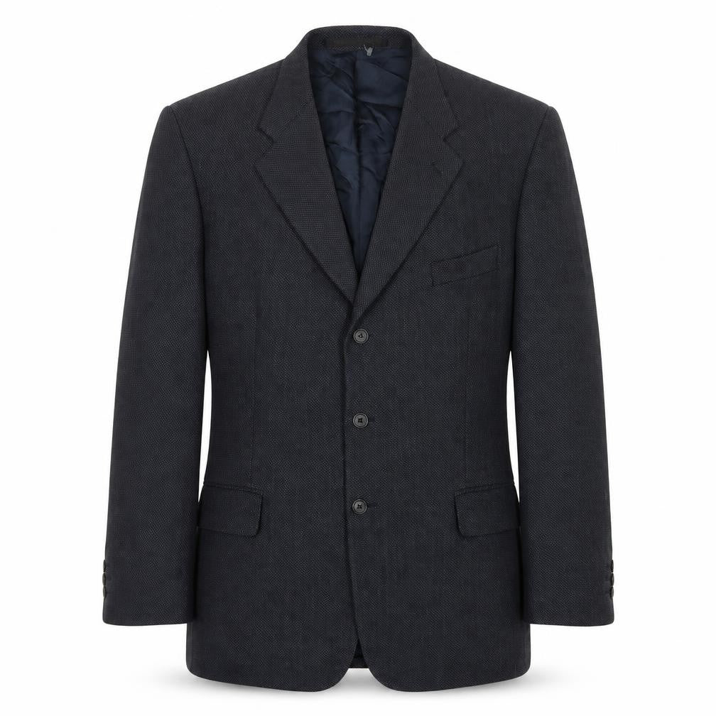 Marks & Spencer Men's Blue Wool Blazer, Size 44R Vintage