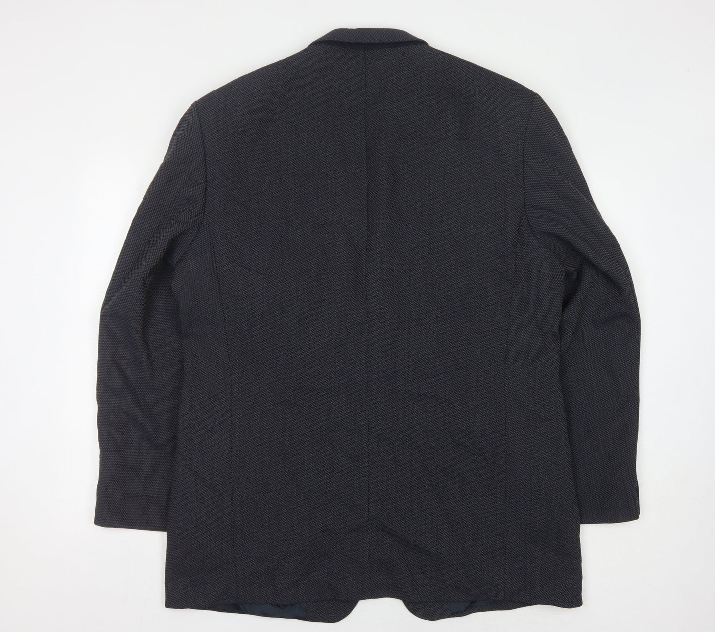 Marks and Spencer Men's Blue Wool Blazer, Size 44R Vintage