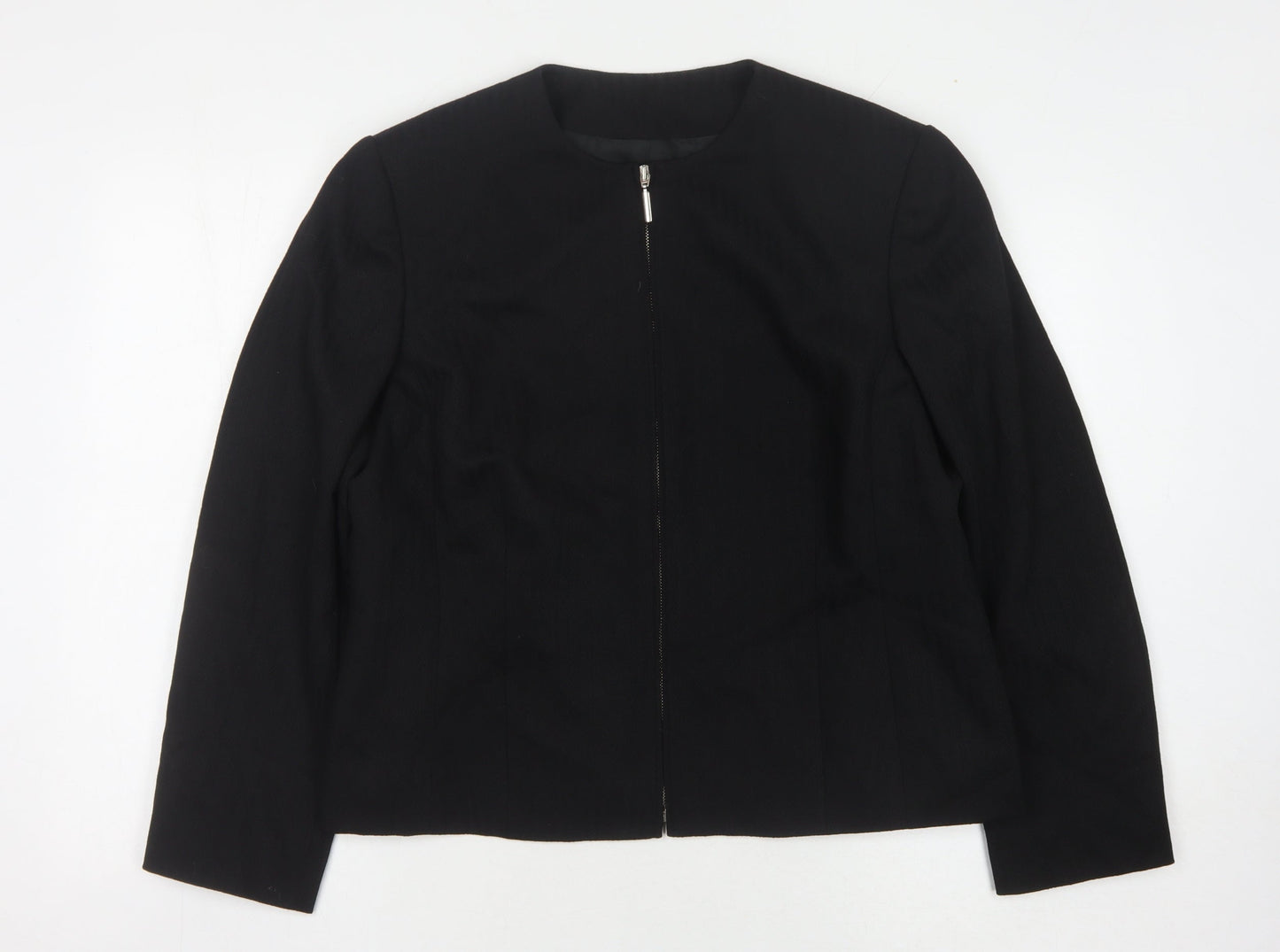 Minosa Women's Black Petite Blazer, Size 18, Classic Fit