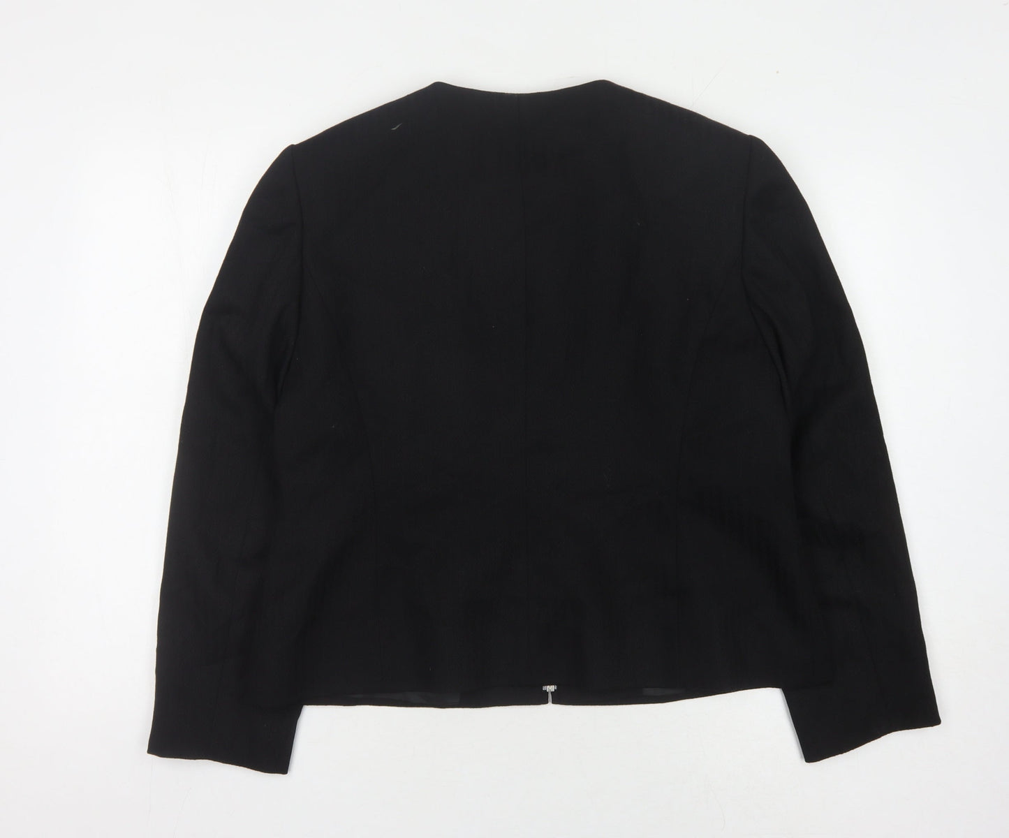 Minosa Women's Black Petite Blazer, Size 18, Classic Fit