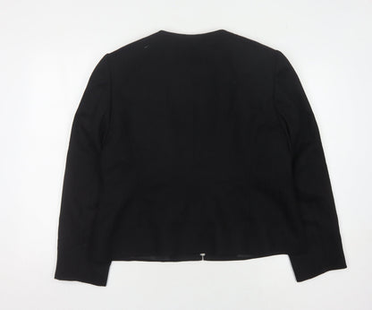Minosa Women's Black Petite Blazer, Size 18, Classic Fit