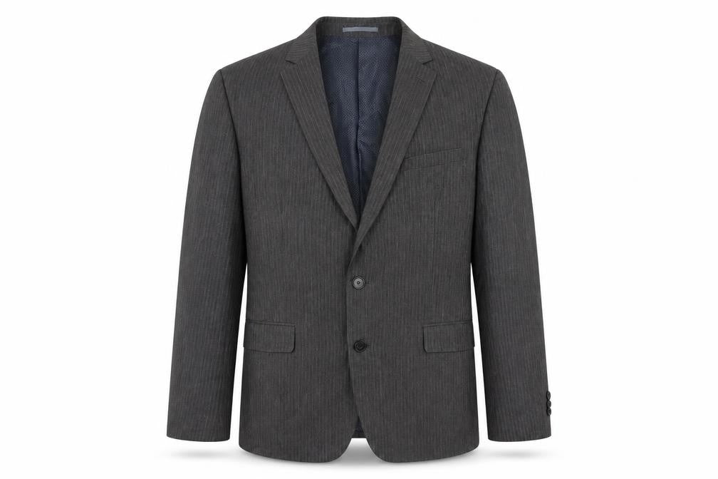 Taylor & Wright Men's Grey Striped Blazer 46R