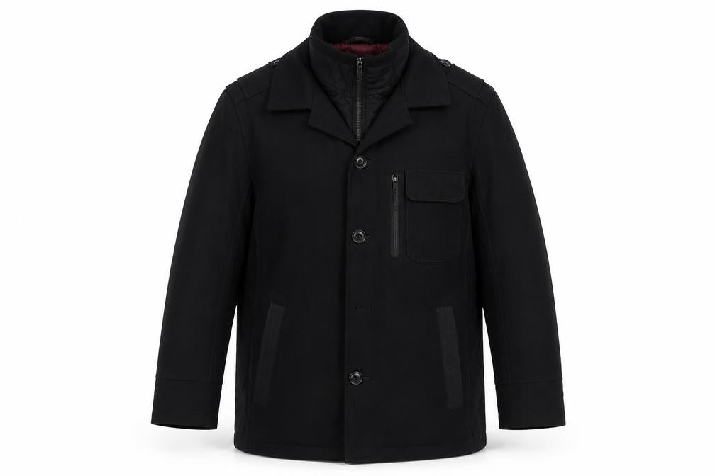 Marks & Spencer Men's Black XL 44" Trench Coat