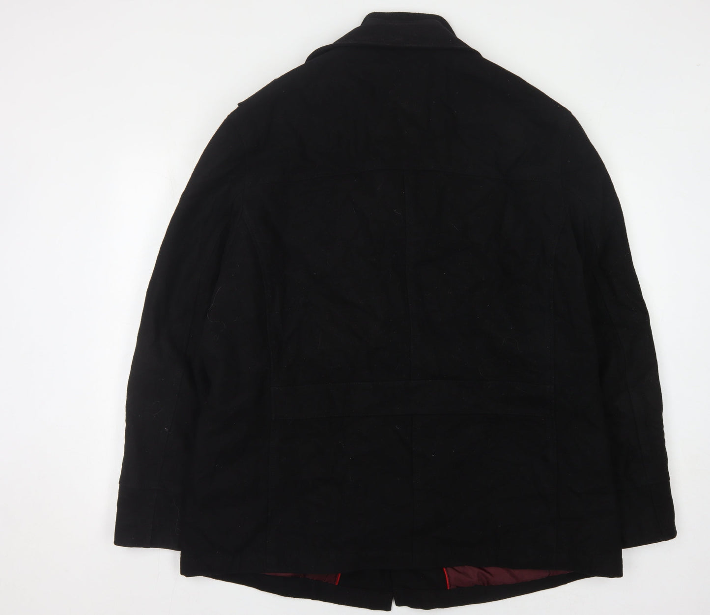 Marks and Spencer Men's Black XL 44" Trench Coat