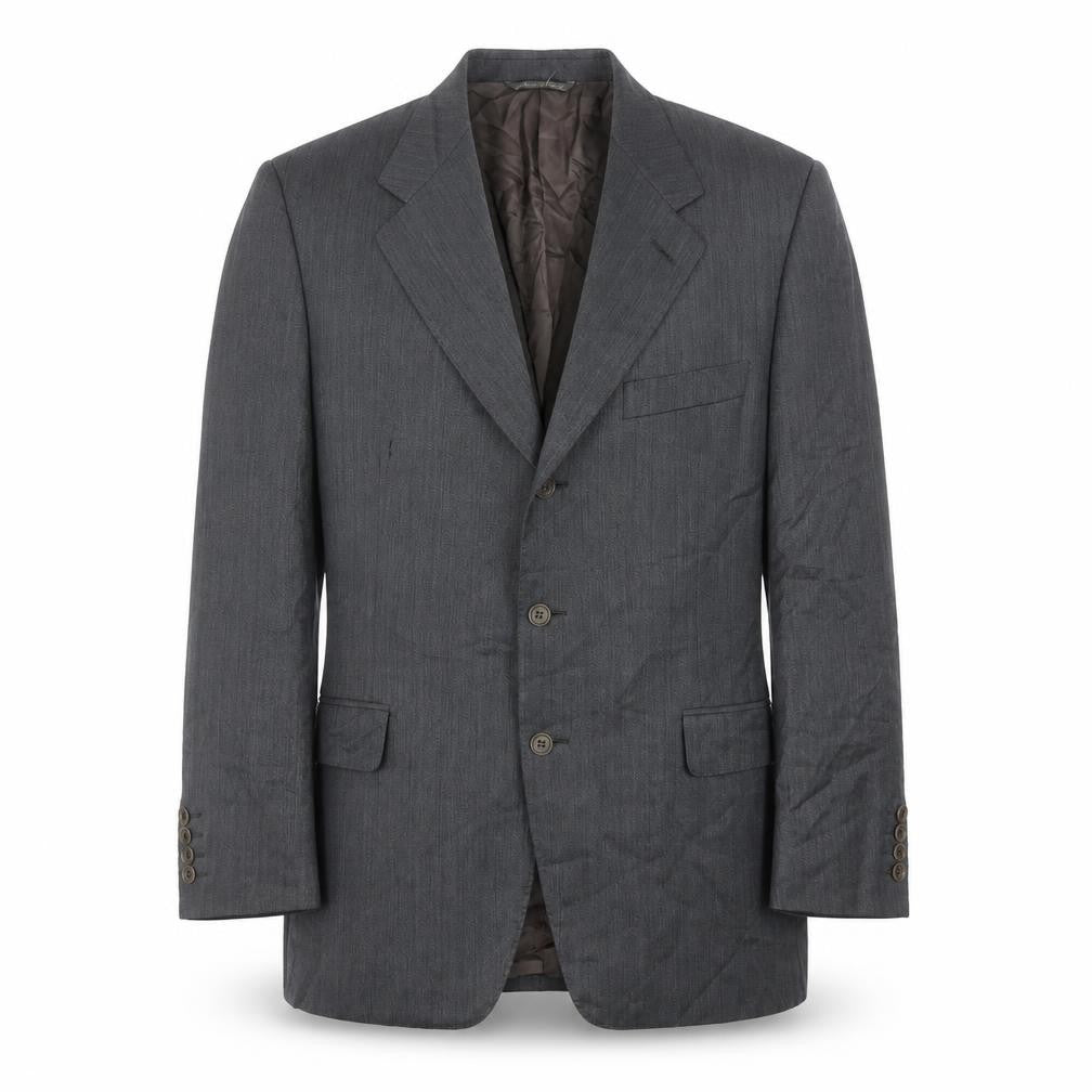 Canali Men's Grey Wool Suit Jacket Size UK 40