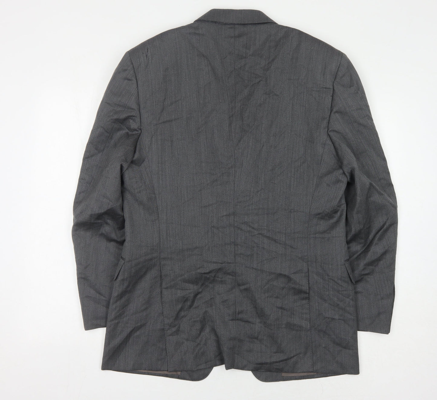 Canali Men's Grey Wool Suit Jacket Size UK 40