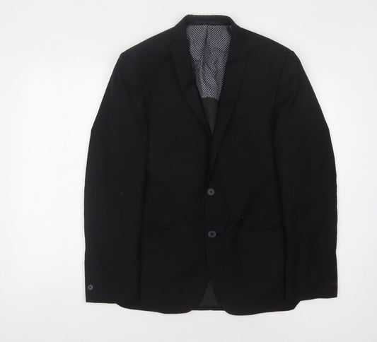 Red Herring Men's Black Blazer 38R Regular Fit