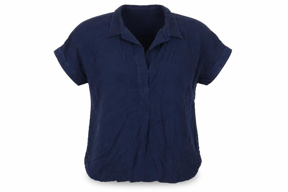 White Label Women's Blue Blouse, Size 16, Relaxed Fit