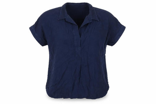 The White Company Women's Blue Blouse, Size 16, Relaxed Fit