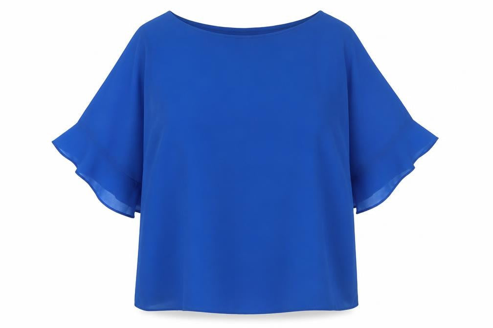 Wallis Women's Blue Dolman Sleeve Top L