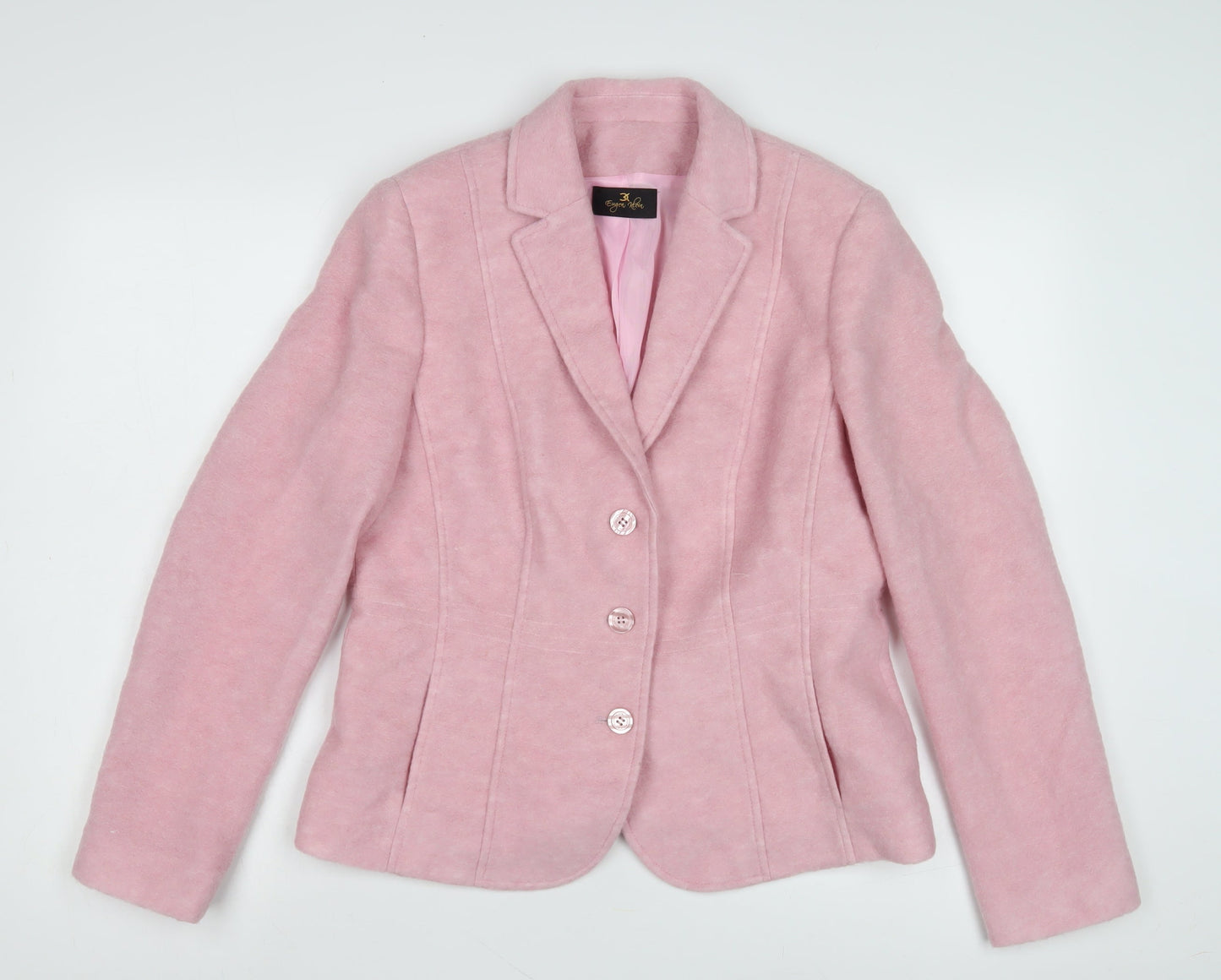 Eugen Klein Women's Pink Blazer Jacket Size 12