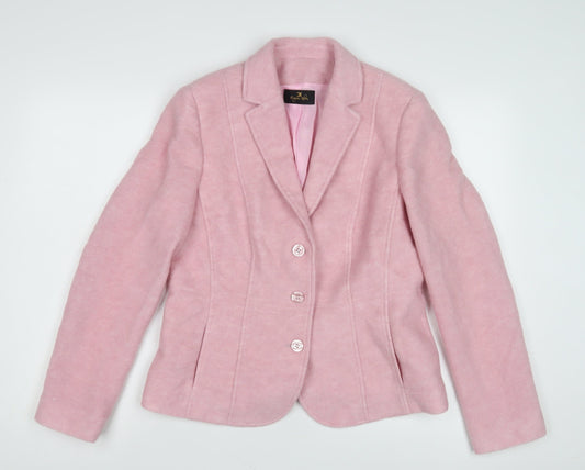 Eugen Klein Women's Pink Blazer Jacket Size 12