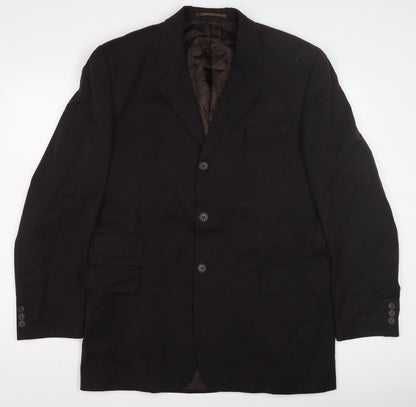 Next Men's Brown Single-Breasted Suit Jacket 42L