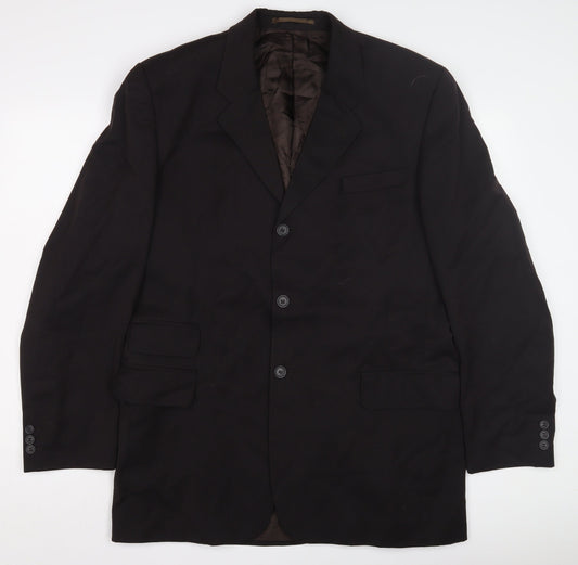 Next Men's Brown Single-Breasted Suit Jacket 42L