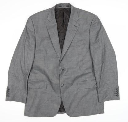 Additional front view of Jeff Banks Men's Grey Suit Jacket 42R