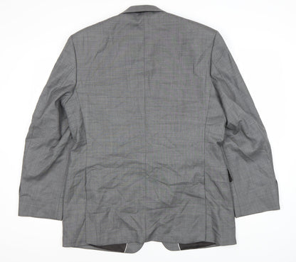 Back view of Jeff Banks Men's Grey Suit Jacket 42R