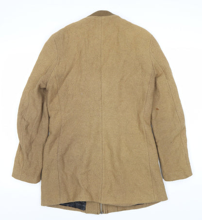 H&M Women's Brown Basic Jacket, Size 12, Mid-Length