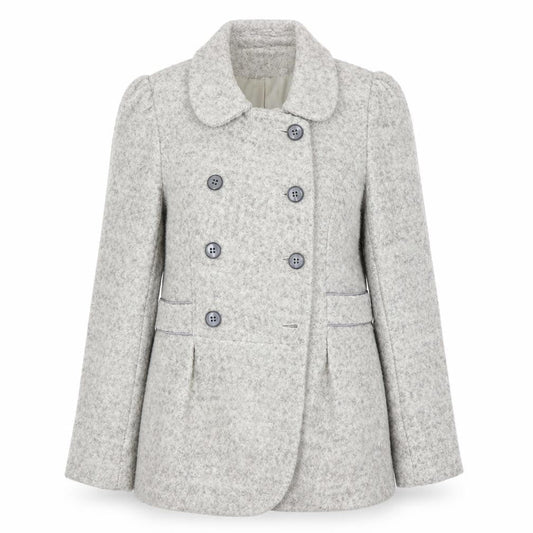 Warehouse Women's Grey Pea Coat Size 10