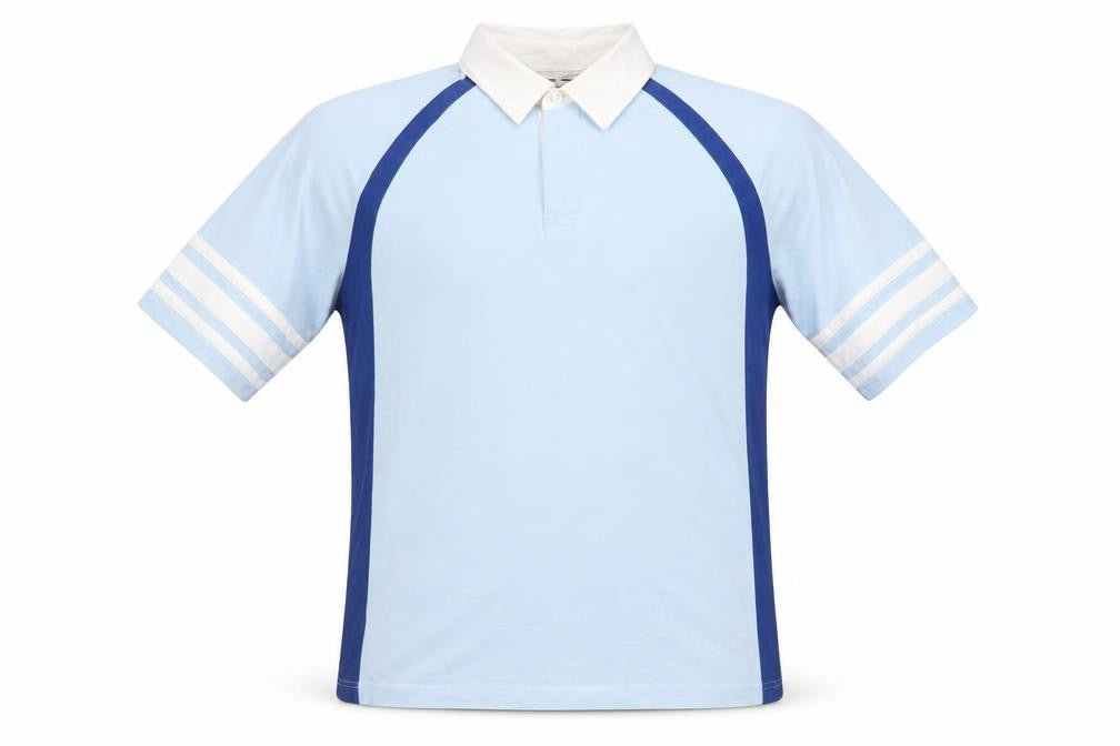 Marks & Spencer Men's Blue Colourblock Polo L