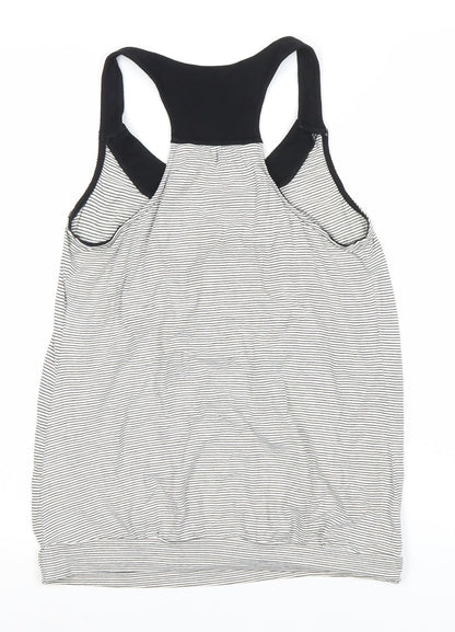 Back view of J by Jasper Conran Women's Black White Tank, size 14