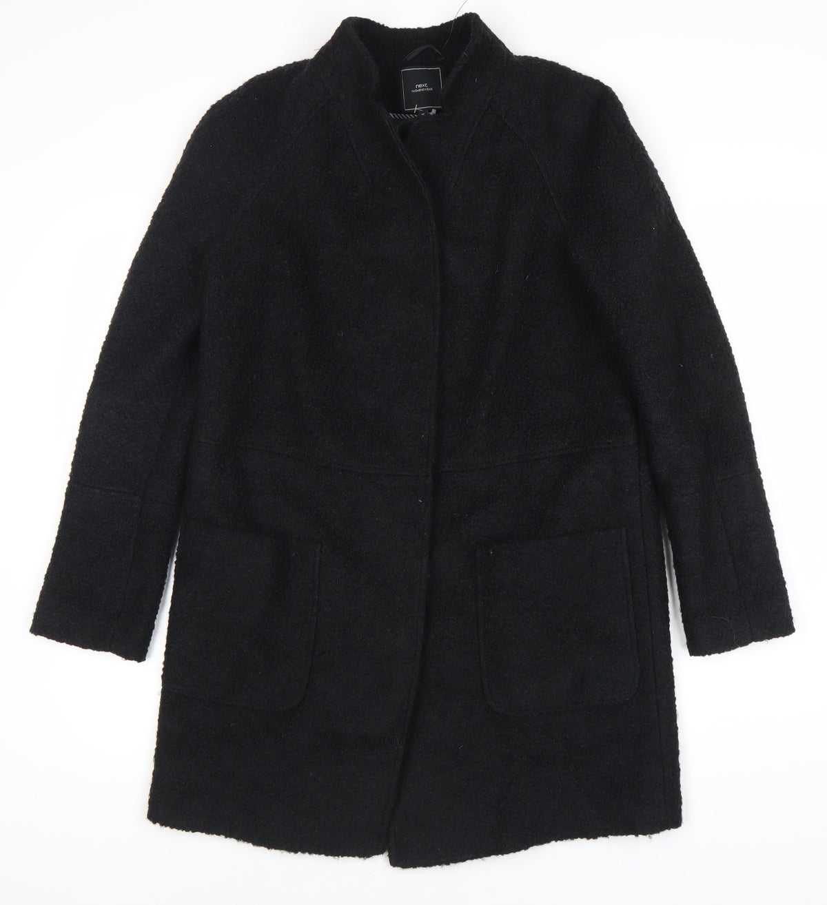 Next Women’s Black Long Overcoat Size 10