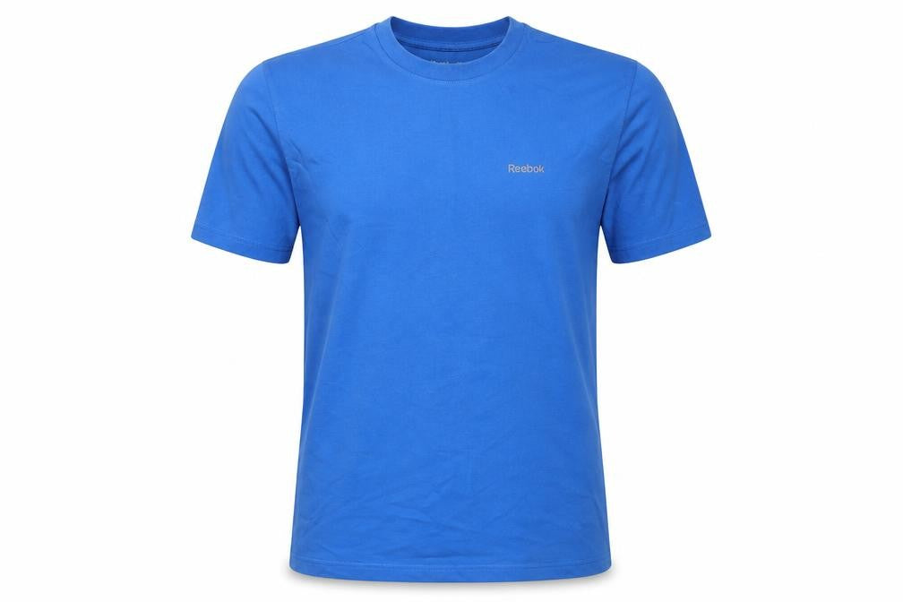 Reebok Men's Blue Crew Neck T-Shirt - M