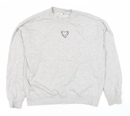 Monki Women’s Grey Pullover Sweatshirt XS