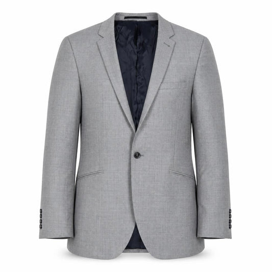 Austin Reed Men's Grey Blazer 40R Single-Breasted Notch