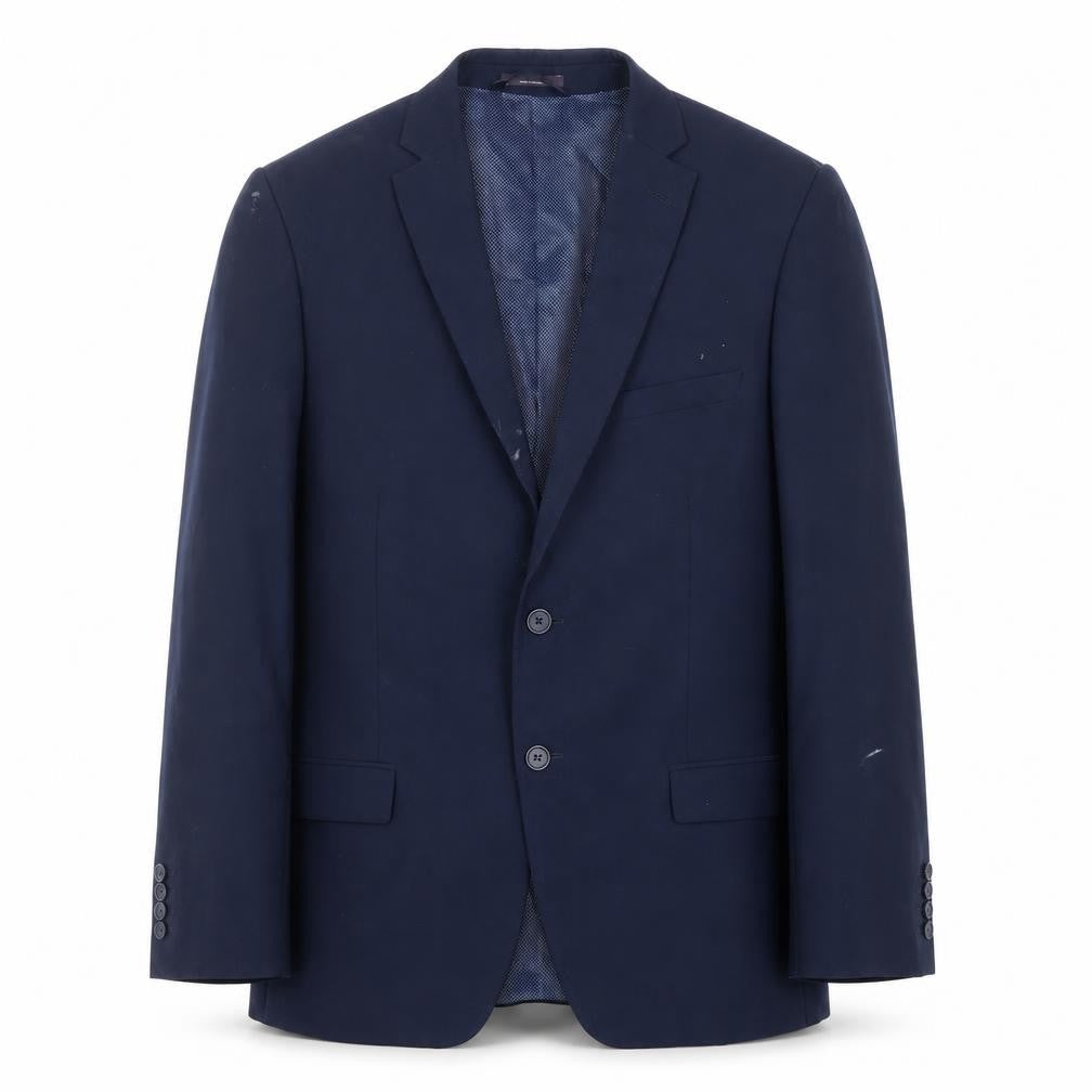 Marks & Spencer Men's Blue Wool Blazer - Size 40R
