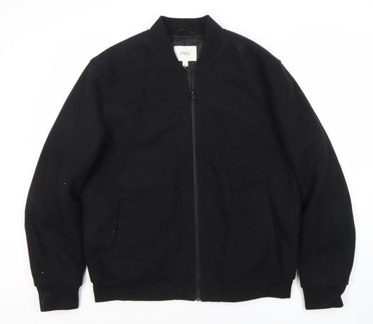 Marks and Spencer Men's Black Basic Jacket, L 41"-43"