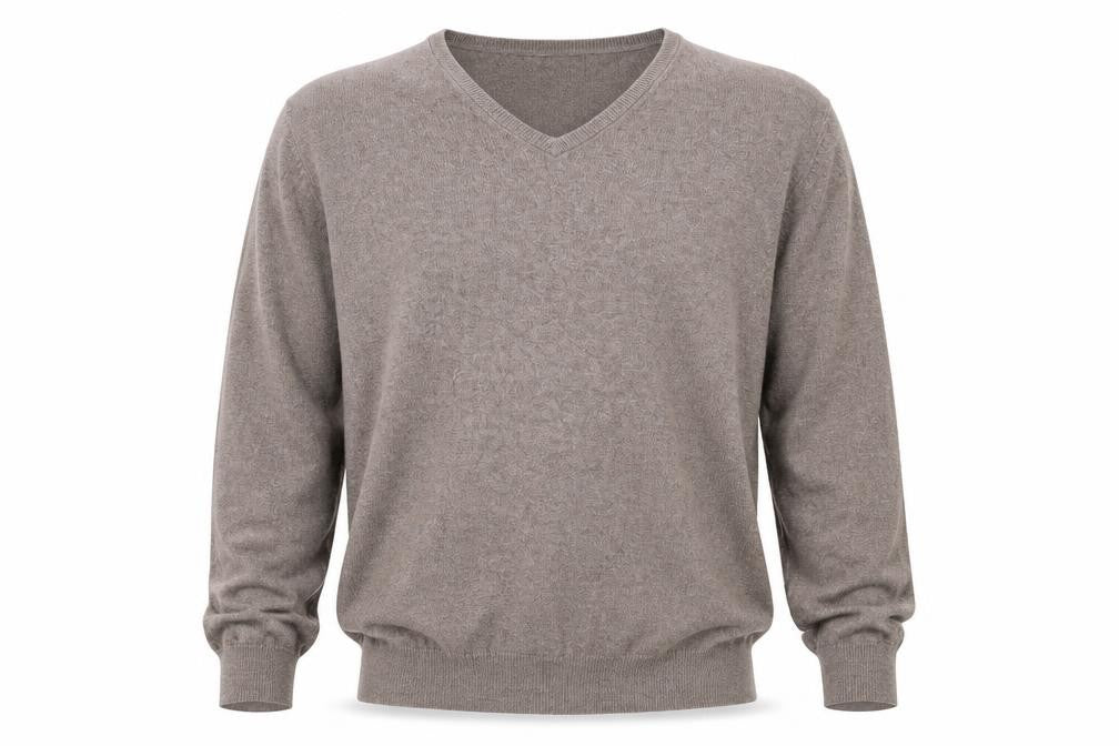 Marks & Spencer Men's XL Brown V-Neck Pullover Jumper