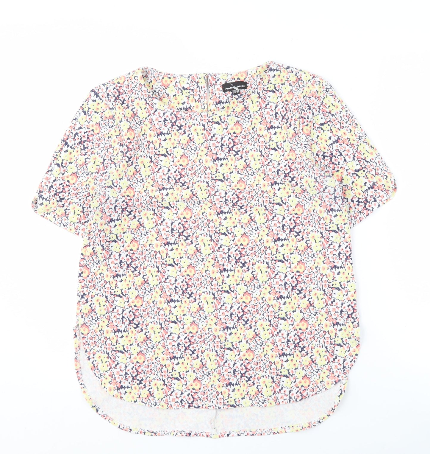 Warehouse Women's Multicoloured Floral Blouse Size 12