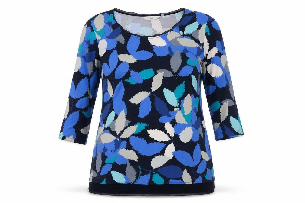 Isle Women's Multicoloured Floral 3/4 Sleeve T-Shirt
