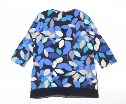 Isle Women's Multicoloured Floral 3/4 Sleeve T-Shirt