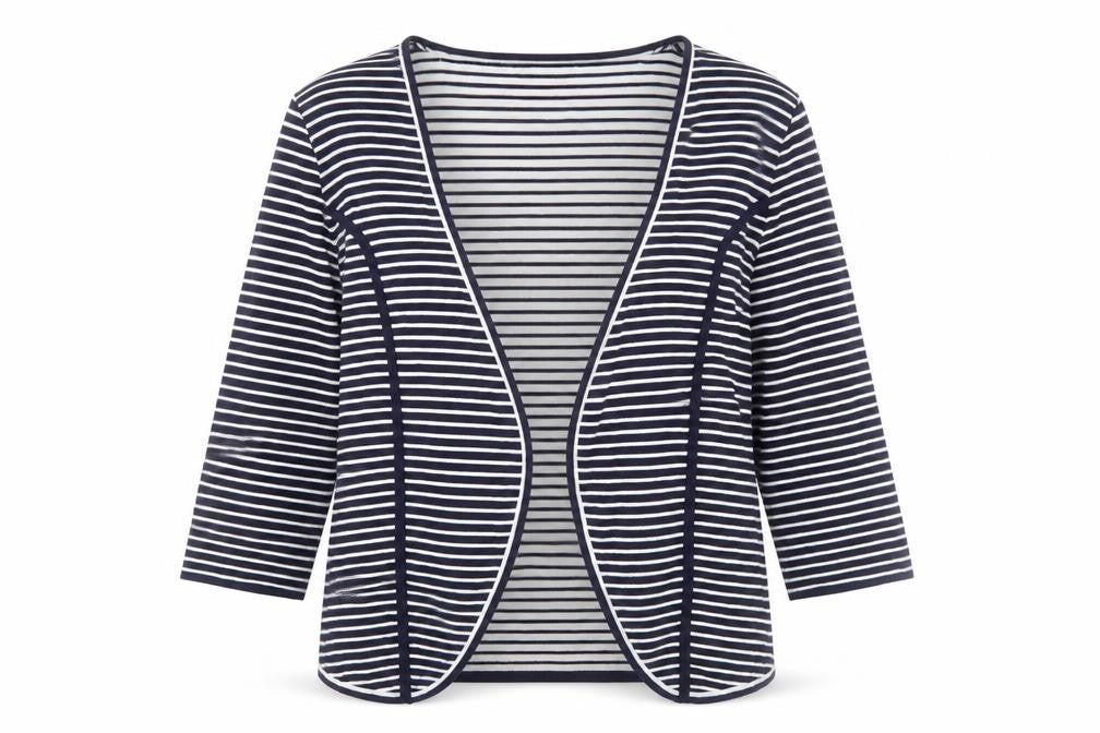 Casamia Women's Blue Striped Cardigan S
