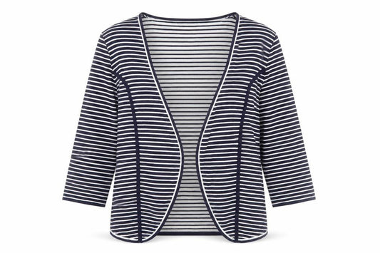 Casamia Women's Blue Striped Cardigan S