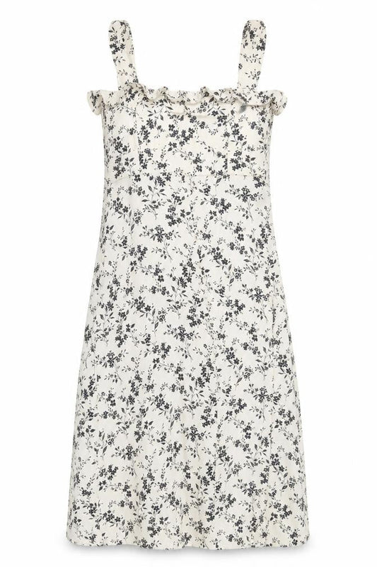 Zara Women Beige Floral Strappy Dress Size 2