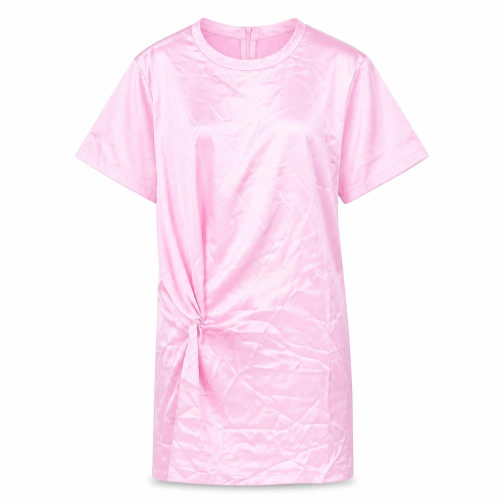 Zara Women's Pink Short Sleeve Dress - Size S