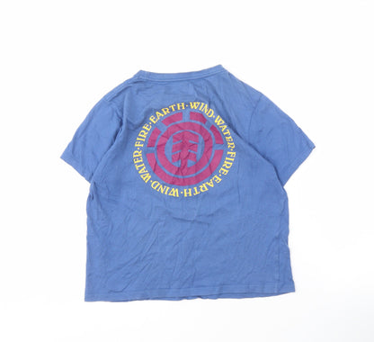 Element Womens Blue T-Shirt Crew Neck Casual Size 12